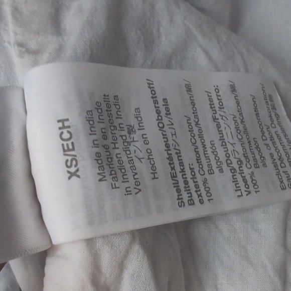 J Crew Shift Dress Ruffle Hem Embroidery Cotton Classic Preppy Style - Size XS - Picture 7 of 7